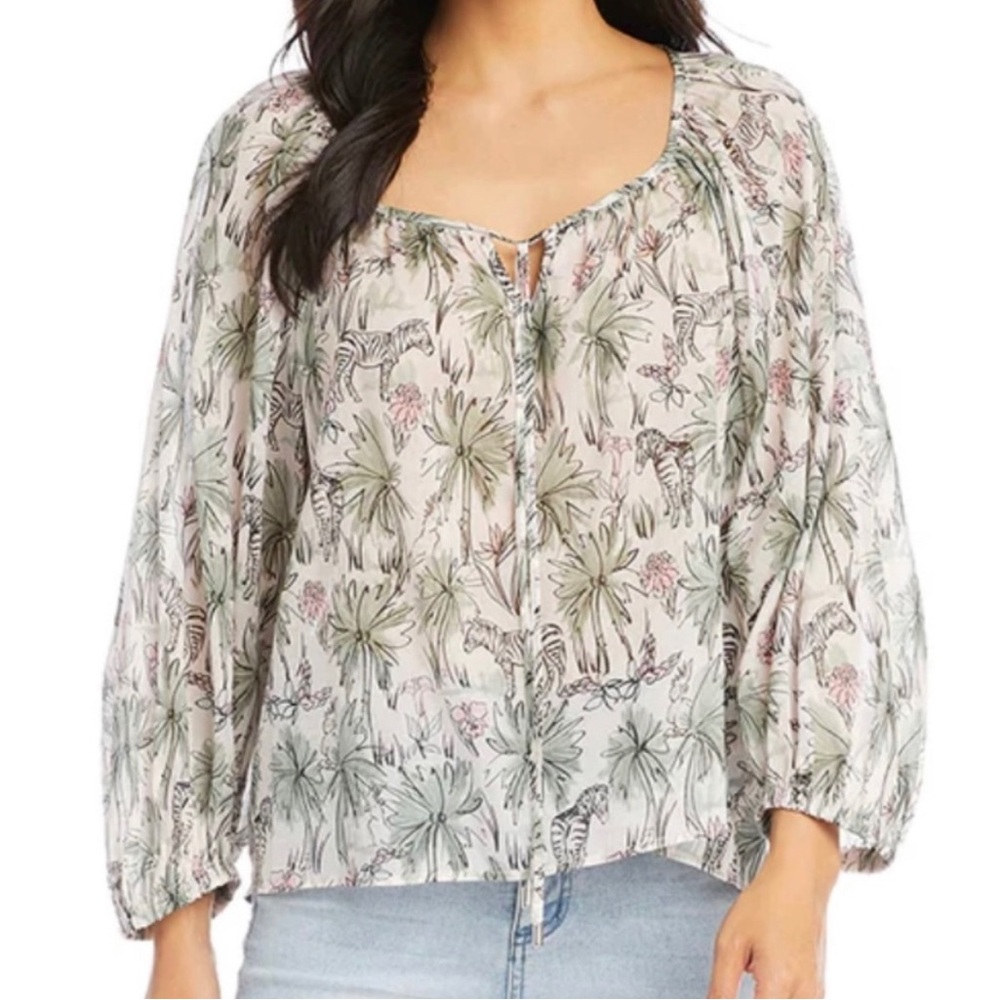 Karen Kane Garden Party Peasant Top